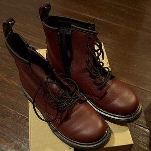 Dr. Martens Kids Boots - Burgundy